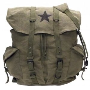 Rothco VINTAGE STAR ryggsöck Oliv grön 30L