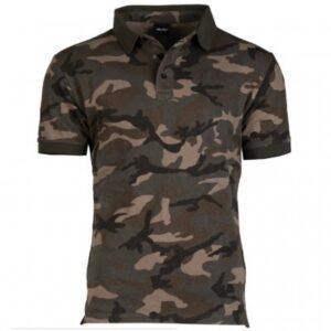 Polo T-Shirt Woodland Camo - MIL-TEC