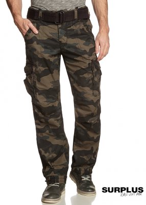 Surplus Premium slimmy Bukser - Black Camo