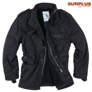 Surplus Raw Paratrooper Lumberjakke - Sort