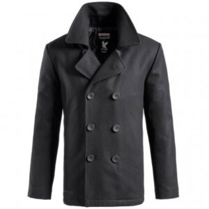 Surplus Raw Vintage Pea Coat- Black