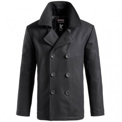 Surplus Raw Vintage Pea Coat- Black