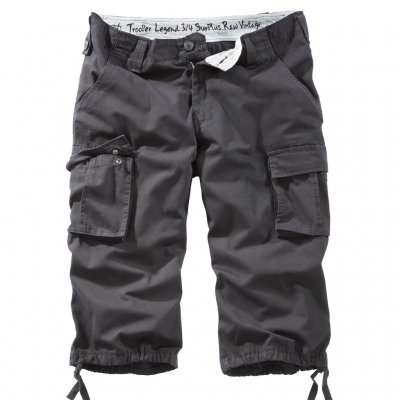 Surplus Raw Trooper Cargo Shorts 3/4 style - Black