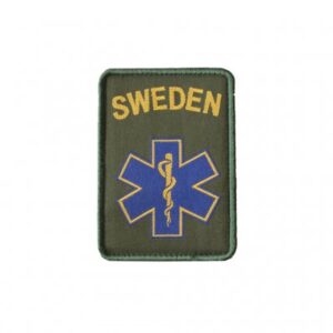 Swedish Medic Patch with Velcro - Army Green