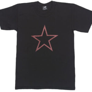 T-Shirt Røde Kina STAR Sort