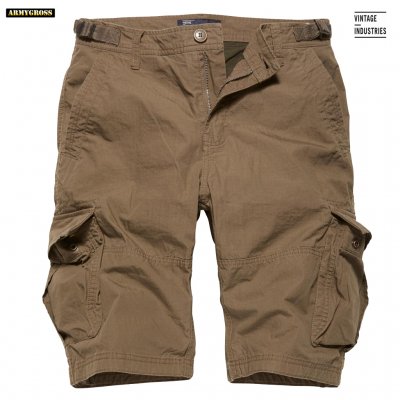 Terrance Shorts - Dark Khaki - Vintage Industries