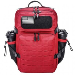 Nordic Army Laser Cut Gym Backpack - Red - 45Liter