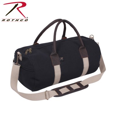 Rothco 19" Canvas & Leather Gym Bag Sort