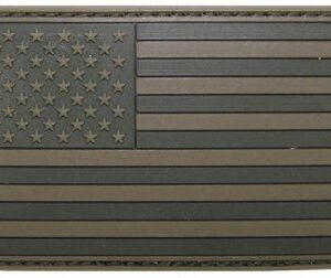 US Flagga Patch i Gummi - Grön