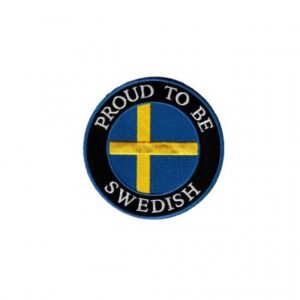 Patch with Velcro Proud to be Swedish