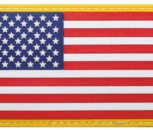 US Flagga Patch i Gummi -Gul