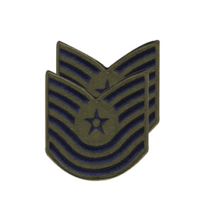 Tygmärke USAF MASTER SERGEANT Large 1986-1992 Olivgrön
