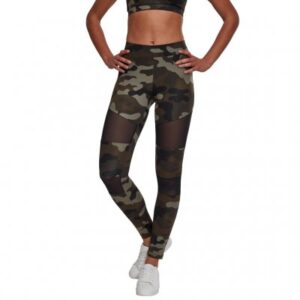 Ladies Leggings Tech Mesh - Woodland Camo