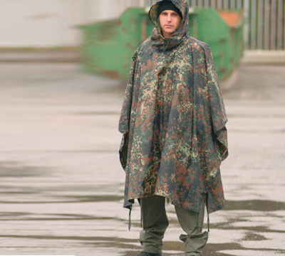 Mil Tec Rain Poncho Ripstop Camo Flektarn