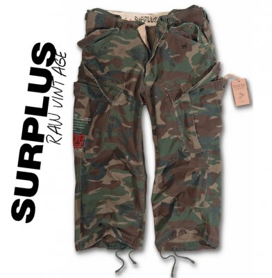 Brand New Surplus Raw Vintage Engineer Short 3/4 - Woodland